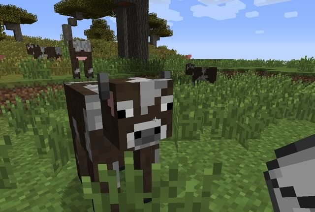 корова в Майнкрафте - источник молока